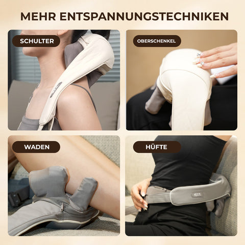 Kabelloses elektrisches Nackenmassagegerät mit Heizung