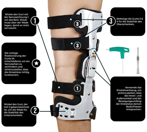 Mosa™ Einstellbare Kniestütze zur Wiederherstellung der Kniegesundheit